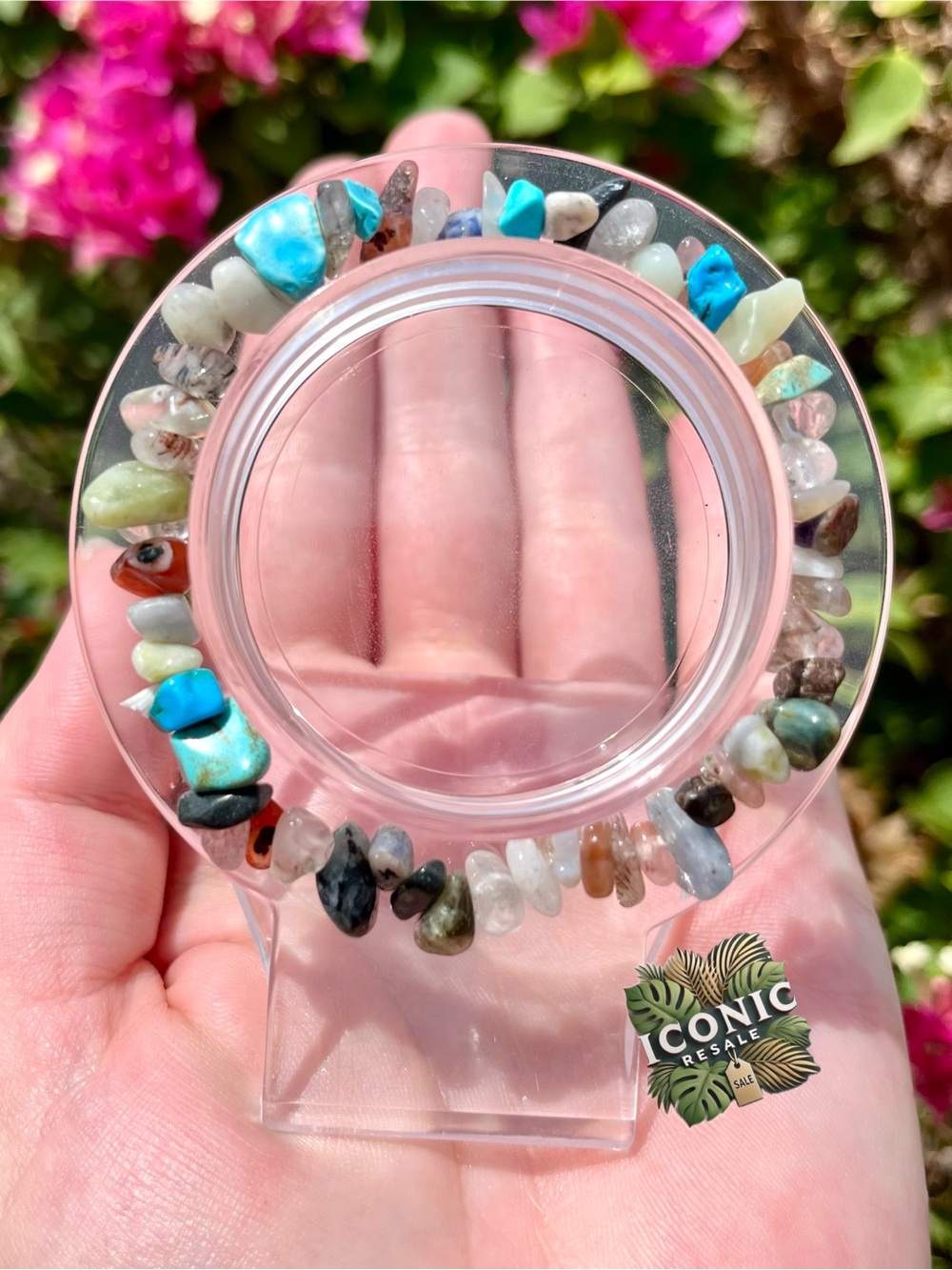 Gemstone Chip Bracelet NWOT